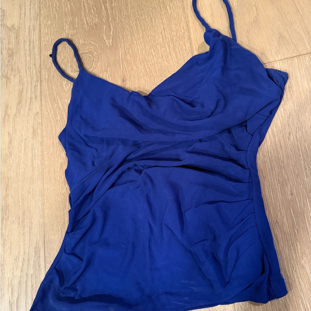 Diane Von Furstenberg | Vintage Blue Tank Top XS